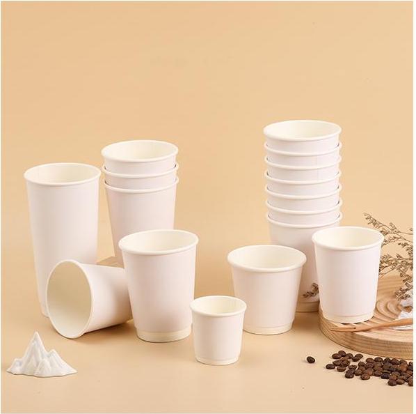 white double wall paper coffee cup