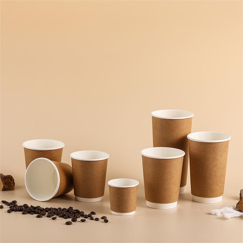 Kraft Paper Coffee Cup customized printing and sizes – GREENBOXSTRAW