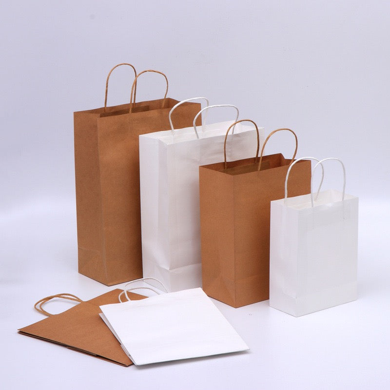 kraft paper bag with strings-GREENBOXSTRAW